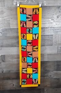 Bob Mackie Silk Cowboy Boots Print Scarf